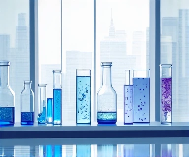 Abstract representation of lab elements and data analysis